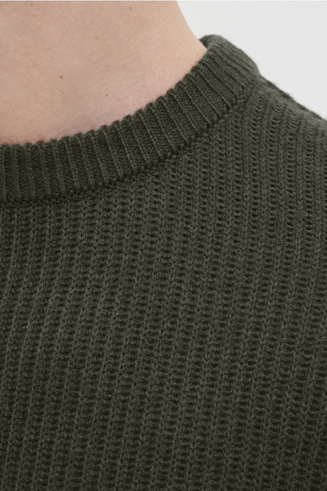 JREBLOGAN KNIT CREW NECK SN 12279452 FOREST NIGHT